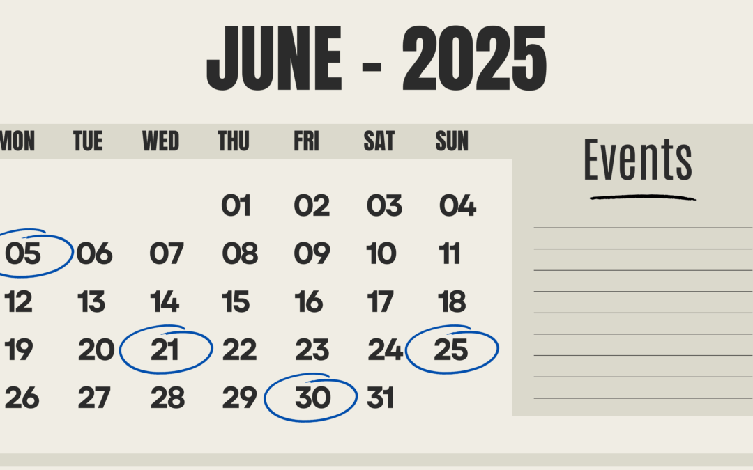 Your upcoming tax calendar for June 2025
